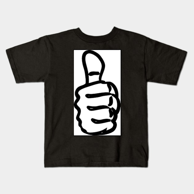 THUMBS UP Kids T-Shirt by yomachine